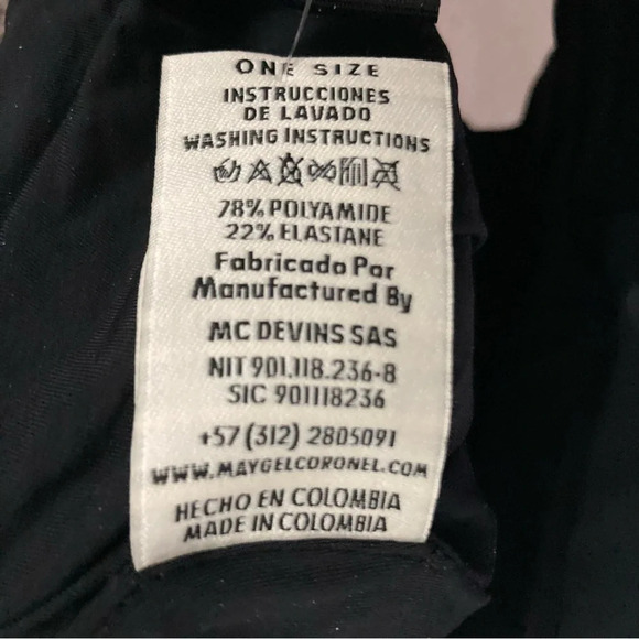 Maygel Coronel Tandem One-Piece Swimsuit-Black-Women’s OS-Classic-Modest-NEW - Picture 10 of 14